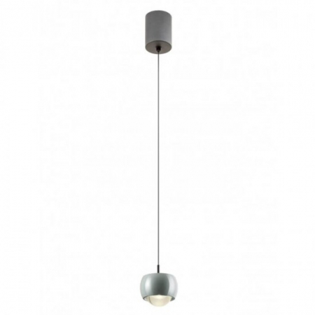 Lustre - Suspensie Smarter Aves, gri lucios, LED, 12W, 720 lumeni, alb cald 3000K, D.10 cm, 01-3549