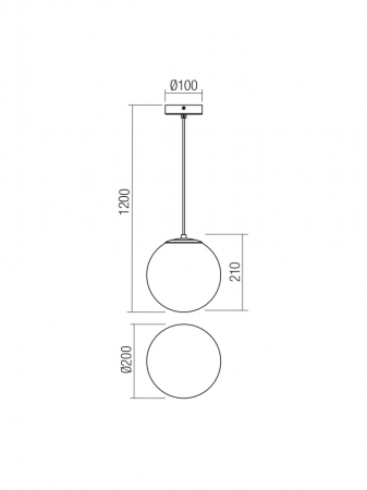 Pendul Smarter Boldy  01-3071 E14 1x28W   Metal Negru mat IP20 [1]