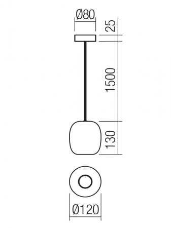Suspensie Smarter Boom, negru mat, 1XGU10, D.12 cm, 01-3477 [1]