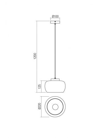 Pendul Smarter Croma  01-3066 E27 1x42W   Metal Negru mat IP20 [1]