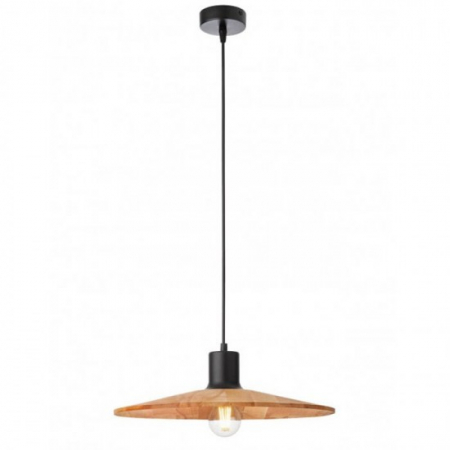 Pendule - Suspensie Smarter Fresno, metal si lemn multistrat, 1XE27, D.40 cm, 01-4055
