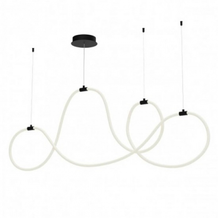 ILUMINAT - Suspensie Smarter Henk, negru mat, LED, 54W, 2700 lumeni, alb cald 3000K, L.150 cm, 01-3557