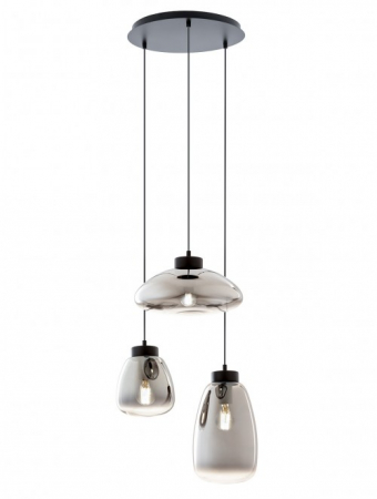 Lustre - Suspensie Smarter Luke  01-3197 E27 3x42W   Metal Negru mat IP20
