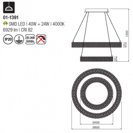 Lustra Smarter Metis 01-1391 LED 60W 4000K [1]
