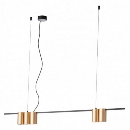 ILUMINAT - Suspensie Smarter Modi, negru/aur mat, 5XGU10, L.100 cm, 01-3515