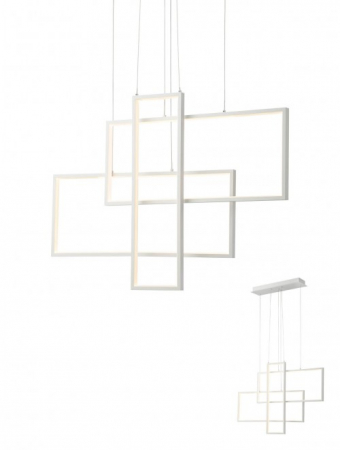 Lustre - Suspensie Smarter Plana  01-2313 LED 60W 3900 lm 3000K Metal/Aluminiu Alb mat IP20
