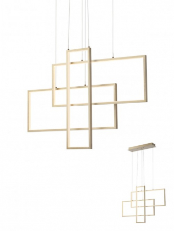 Lustre - Suspensie Smarter Plana  01-2314 LED 60W 3900 lm 3000K Metal/Aluminiu Aur mat IP20