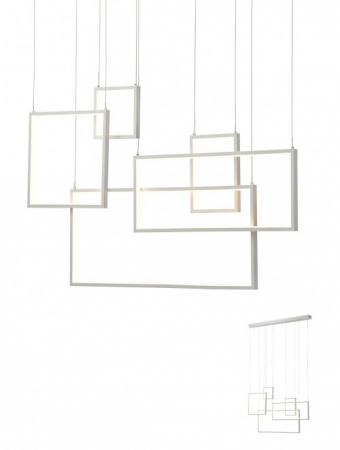 Lustre - Suspensie Smarter Plana  01-2316 LED 80W 5360 lm 3000K Metal/Aluminiu Alb mat IP20