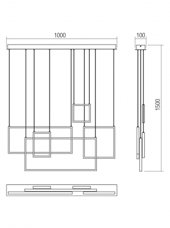 Suspensie Smarter Plana  01-2317 LED 80W 5360 lm 3000K Metal/Aluminiu Aur mat IP20 [1]