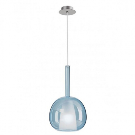 Pendule - Suspensie Smarter Tresor, sticla albastra, 1XE27, D.20 cm, 01-3640