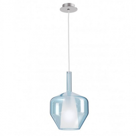 Pendule - Suspensie Smarter Tresor, sticla albastra, 1XE27, D.20 cm, 01-3647