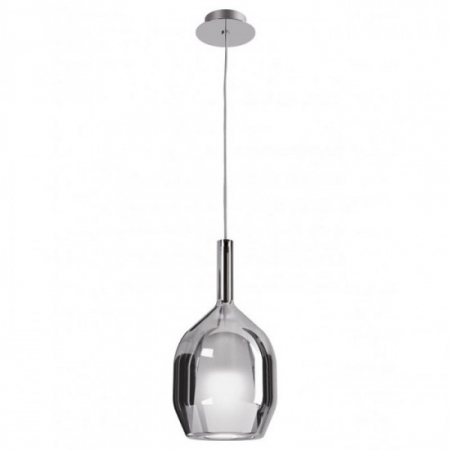 Pendule - Suspensie Smarter Tresor, sticla fumurie, 1XE27, D.15 cm, 01-3637