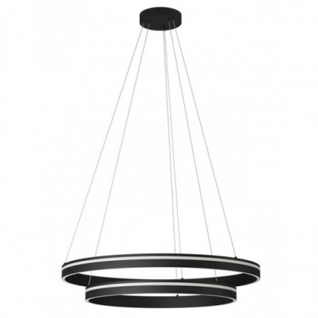ILUMINAT - Suspensie Smarter Valdis, negru mat, LED CCT, 76W, 3710 lumeni, 3000K/4000K, D.79 cm, 01-3785
