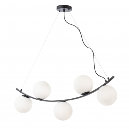 Lustre - Suspensie Volley 01-2722, 5 x E14, negru
