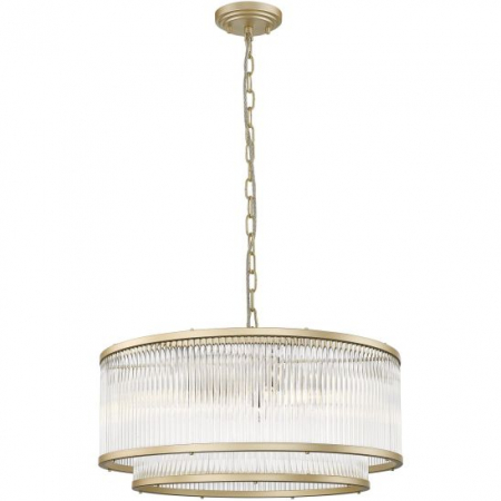 BLACK FRIDAY 2024 - Suspensie Zuma Line Sergio 6xE14 transparent - auriu P0528-06H-V6AC