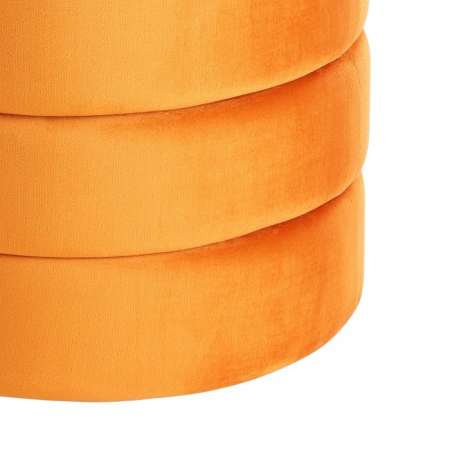 Taburet EGLO AMPAHAKA  424126 Catifea Poliester Orange Spuma Metal Ø400x445 mm [1]