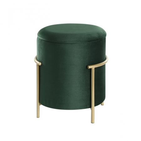 DECORATIUNI - Taburet EGLO MASHIKE 424136 Catifea Poliester Verde Spuma Metal Ø410x460 mm