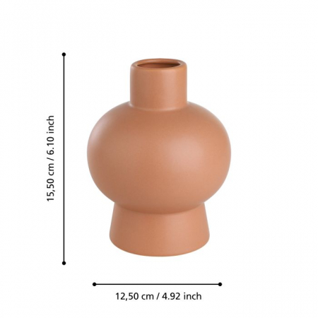 Vaza  EGLO ANJABE 421252 Ceramic Terracotta Ø125x155 mm  [4]