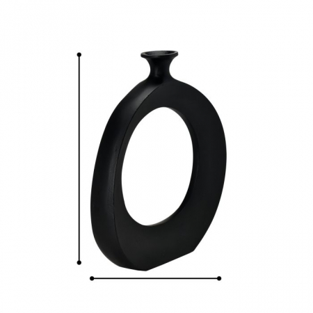 Vaza EGLO  ANKAREFO 421441 Aluminium Black Handmade 255x50x300 mm [1]
