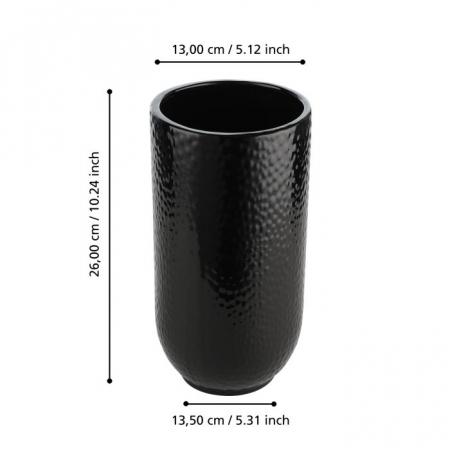 Vaza EGLO BUGALLON 421039 Ceramic Black Ø135x260 mm  [4]