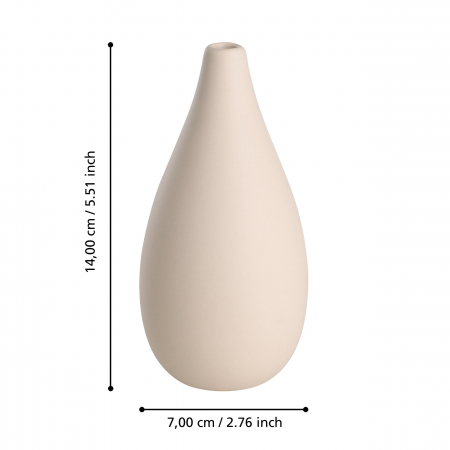 Vaza  EGLO DARAINA 421261 Ceramic Beige Pink Ø70x140 mm  [4]