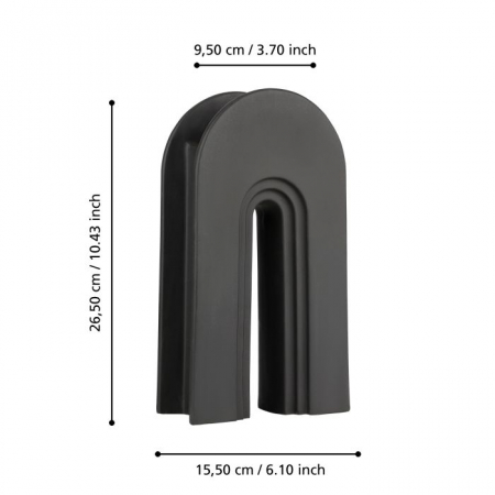 Vaza EGLO IZUMO 421034 Ceramic Black 160x75x295 mm  [4]