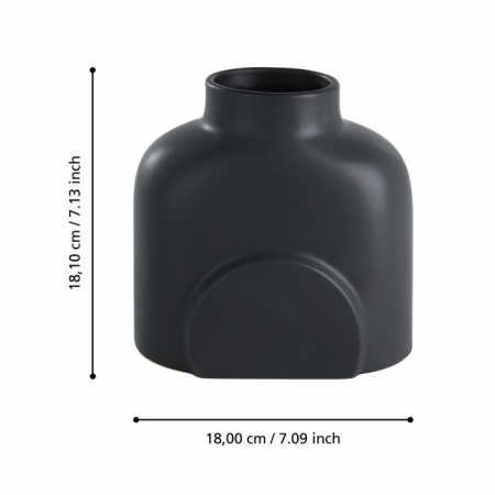 Vaza EGLO LYAGLAN 421407 Ceramic Black  181x121x180 mm  [3]