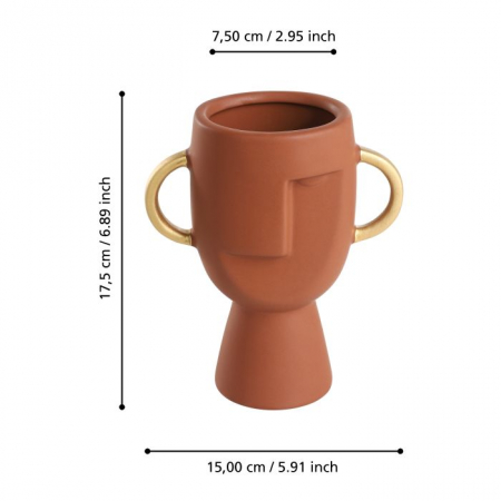Vaza EGLO RADISSON 421004 Ceramic Terracotta 150x85x175 mm [4]