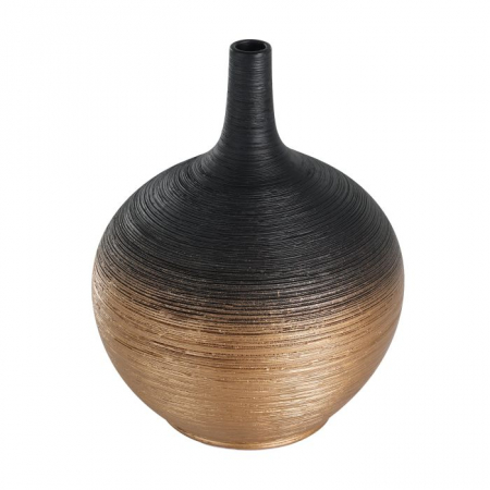 BLACK FRIDAY 2024 - Vaza EGLO SARYKSU 421414 Ceramic Black Gold Ø180x235 mm 