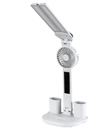 Veioza cu ventilator Rabalux Novilo LED 7W 420lm 3000K, 4000K, 6500K plastic white stil tehnic DC 5V IP20 74030 [5]