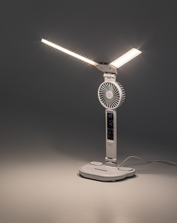 Veioza cu ventilator Rabalux Novilo LED 7W 420lm 3000K, 4000K, 6500K plastic white stil tehnic DC 5V IP20 74030 [7]