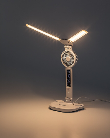 Veioza cu ventilator Rabalux Novilo LED 7W 420lm 3000K, 4000K, 6500K plastic white stil tehnic DC 5V IP20 74030 [6]
