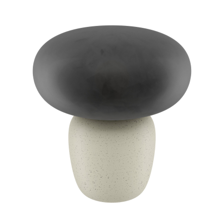 Veioze - Veioza EGLO Cahuama 99825 E27 1X40W 220-240V,50/60Hz H 300mm x Ø275mm ceramic alb/negru sticla satinata gri mat IP20
