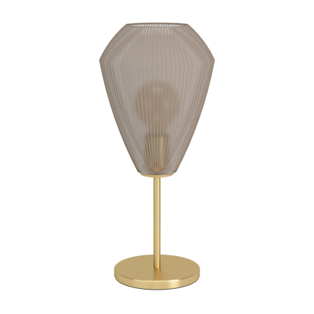 Veioze - Veioza EGLO Caprarola 900814 E27 1X40W 220-240V,50/60Hz H 460mm x Ø200mm otel alama periata sticla satinata sandy IP20