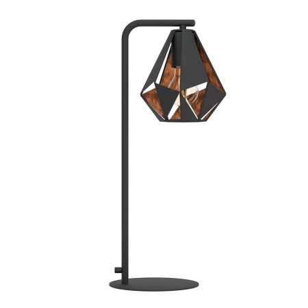 Veioza EGLO Carlton 4 43058 E27 1X60W 220-240V,50/60Hz L 220mm x l 160mm x H 505mm otel negru/cupru antichizat  IP20 [2]
