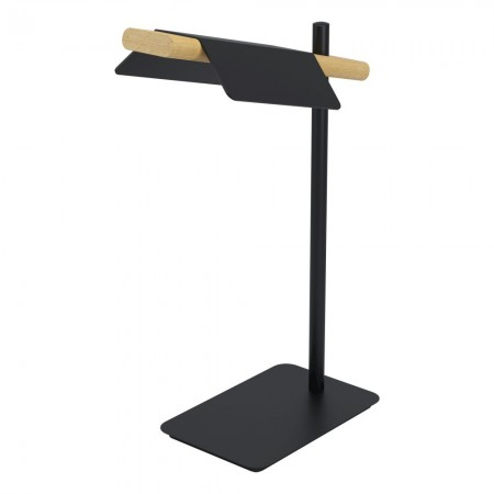 EGLO INTERIOR - Veioza Eglo Ermua, negru mat, LED, 4.5W, 526 lumeni, alb cald 3000K, H.50 cm, 98837