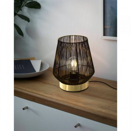 Veioza Eglo Escandidos, negru/auriu, 1xE27, D.22 cm, 99808 [2]