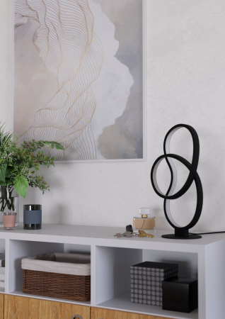 Veioza EGLO Gianella 900951 LED 14,5W 3000K 1400lm 220-240V,50/60Hz L 215mm x l 140mm x H 395mm aluminiu/otel negru plastic alb IP20 [1]