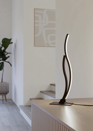 Veioza EGLO Grisolia 901208 LED 12W 4000K 1500lm 220-240V,50/60Hz H 455mm plastic/otel negru plastic alb IP20 [5]