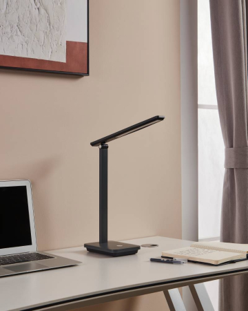 Veioza EGLO Iniesta 900957 LED 3,6W 3000-6500K 360lm 220-240V,50/60Hz L 330mm x l 35mm x H 350mm plastic negru/gri plastic alb IP20 [3]