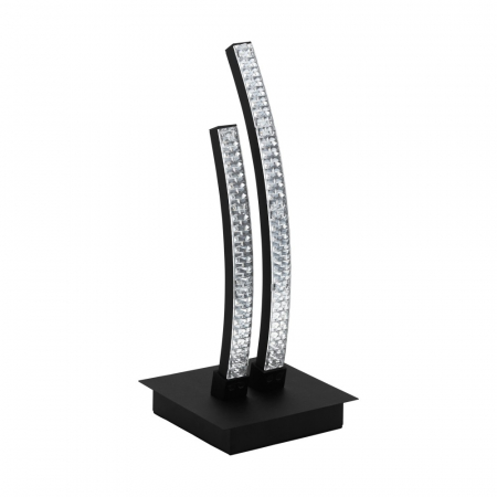 Veioza EGLO Lejias 99804 LED 8W 3000K 900lm 220-240V,50/60Hz H 330mm otel negru plastic transparent IP20