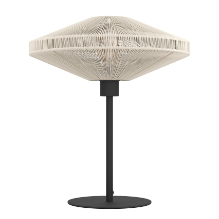 Veioza EGLO Midsumer 44002 E27 1X40W 220-240V,50/60Hz H 440mm x Ø380mm otel negru tesatura crem IP20 [4]