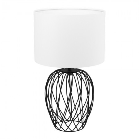 BLACK FRIDAY - Veioza Eglo Nimlet, alb/negru, 1XE27, H.52 cm, 43652