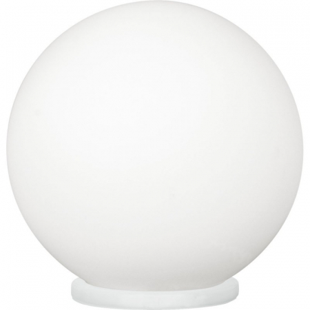 EGLO INTERIOR - Veioza EGLO Rondo,1xE27, 1x60W, Plastic/Sticla,Nichel Mat-Opal Mat - 85264