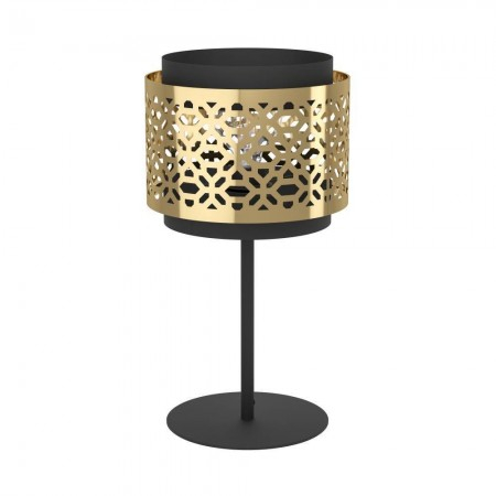 Veioza Eglo Sandbach, metal, negru, alama, 1XE27, H. 45 cm, 43982 [0]