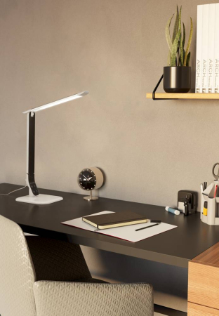 Veioza EGLO Sellano 93901 LED 4W 3000K, 4500K, 6000K 450lm 630 220-240V,50/60Hz L 360mm x H 420mm plastic/otel alb/negru  IP20 [3]