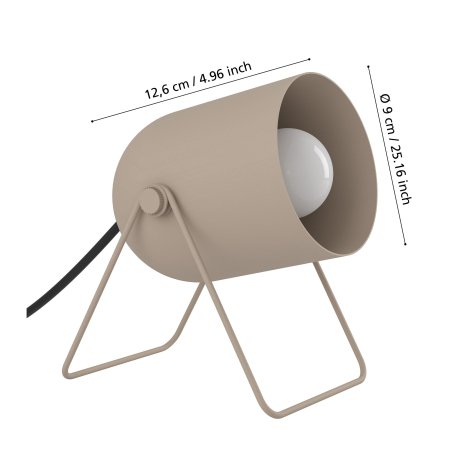 Veioza EGLO Tilston 44165 E14 1X8W 220-240V,50/60Hz L 125mm x l 108mm x H 145mm otel sandy  IP20 [4]
