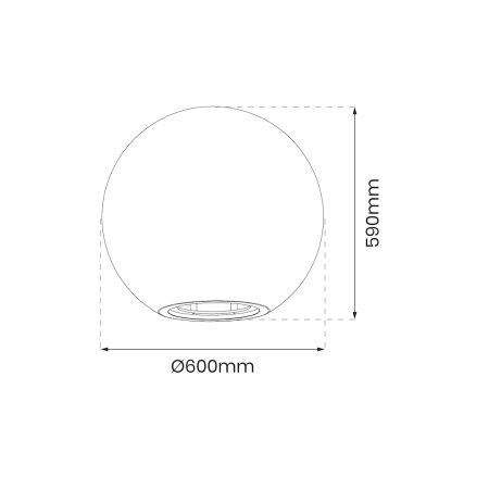 Veioza exterior (Bila Gradina) Milagro Globo  1xE27 max 60W   230V/50Hz White Plastic IP44 [7]