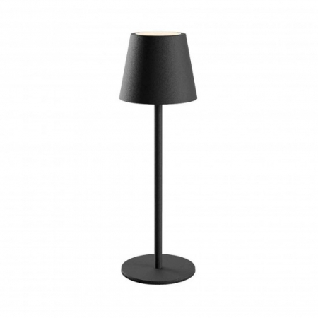 ILUMINAT - Veioza exterior Moby, negru mat, baterie, LED, 3.5W, 215 lumeni, 3000K-6500K, IP54, H.35 cm, 90575