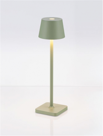 Veioza exterior Nova Luce DECK 9030564 LED 1.50W 3000K 121lm Sandy Olive Green Die-Casting Aluminium & Polycarbonate Frost   IP54 [4]